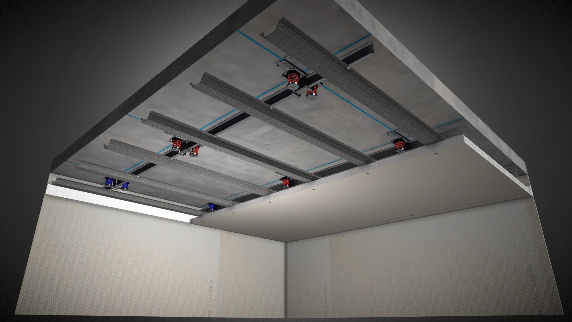 KSCH Low Profile Ceiling Isolator 3D model by Noise Control