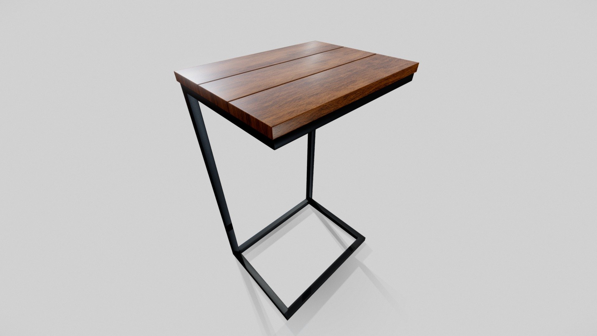 Small Table Wood and Metal 3D model by Jonathan Sozi (jonathansozi