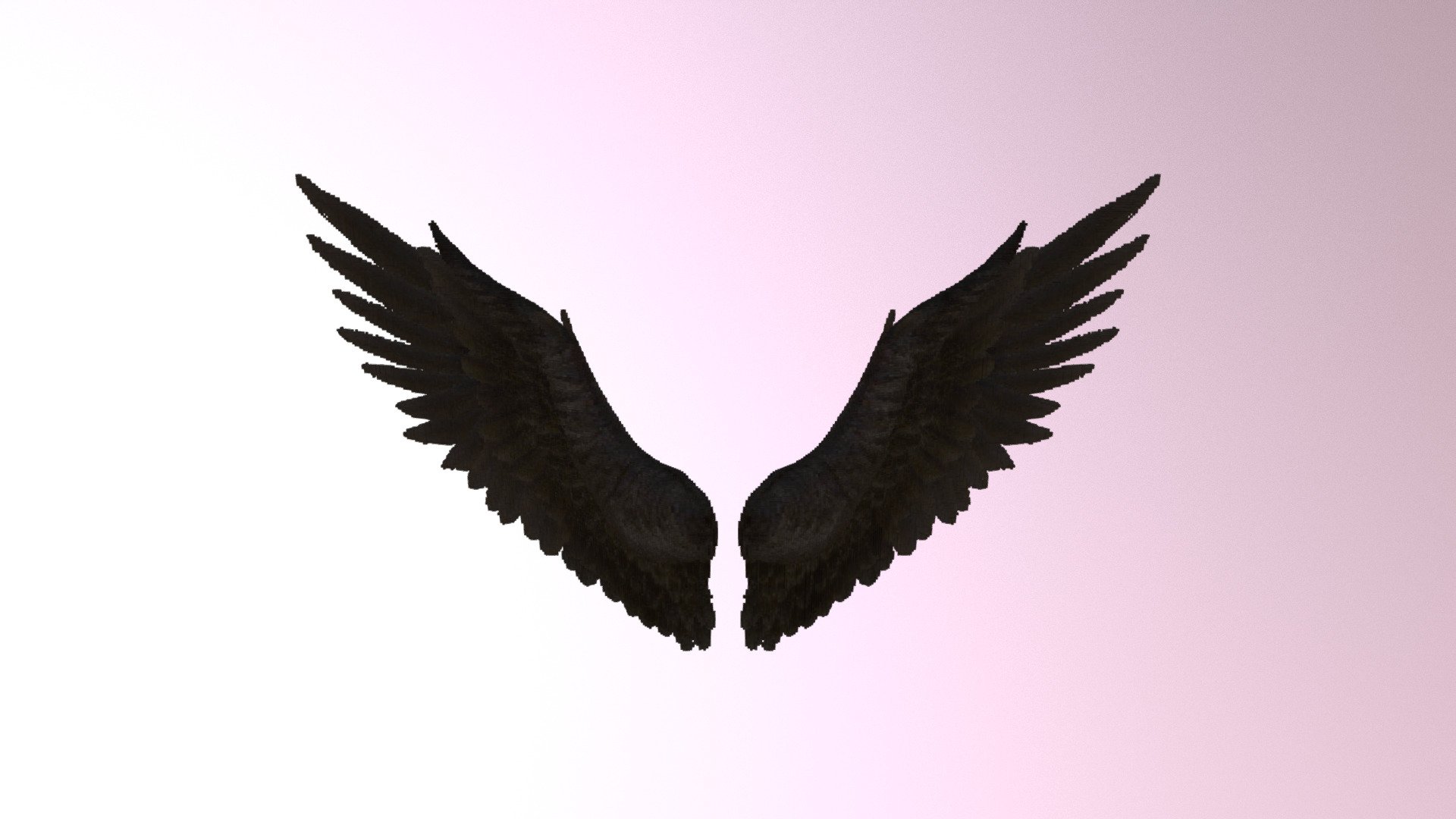 Wings black JSON pixel format for Minecraft 3D model by Meri the