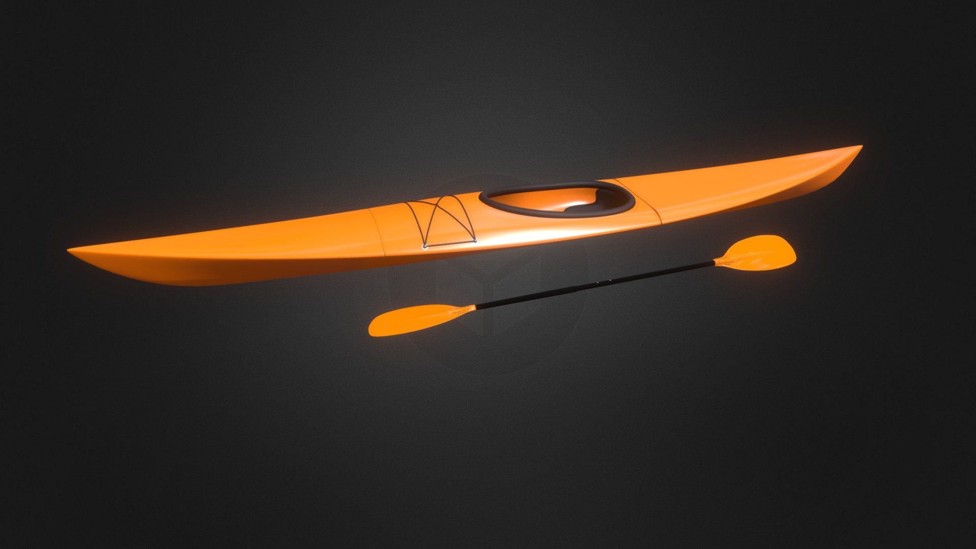 Kayak with Paddle Download Free 3D model by nayangway [cda3354