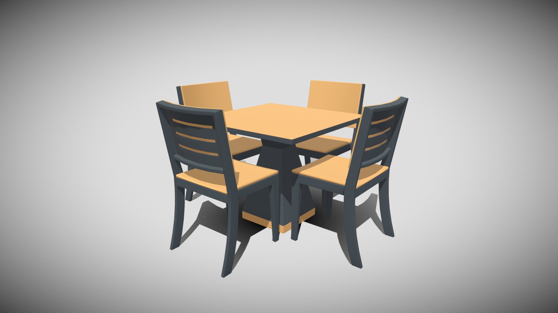Restaurant Chair And Table Buy Royalty Free 3D model by f_lugaria