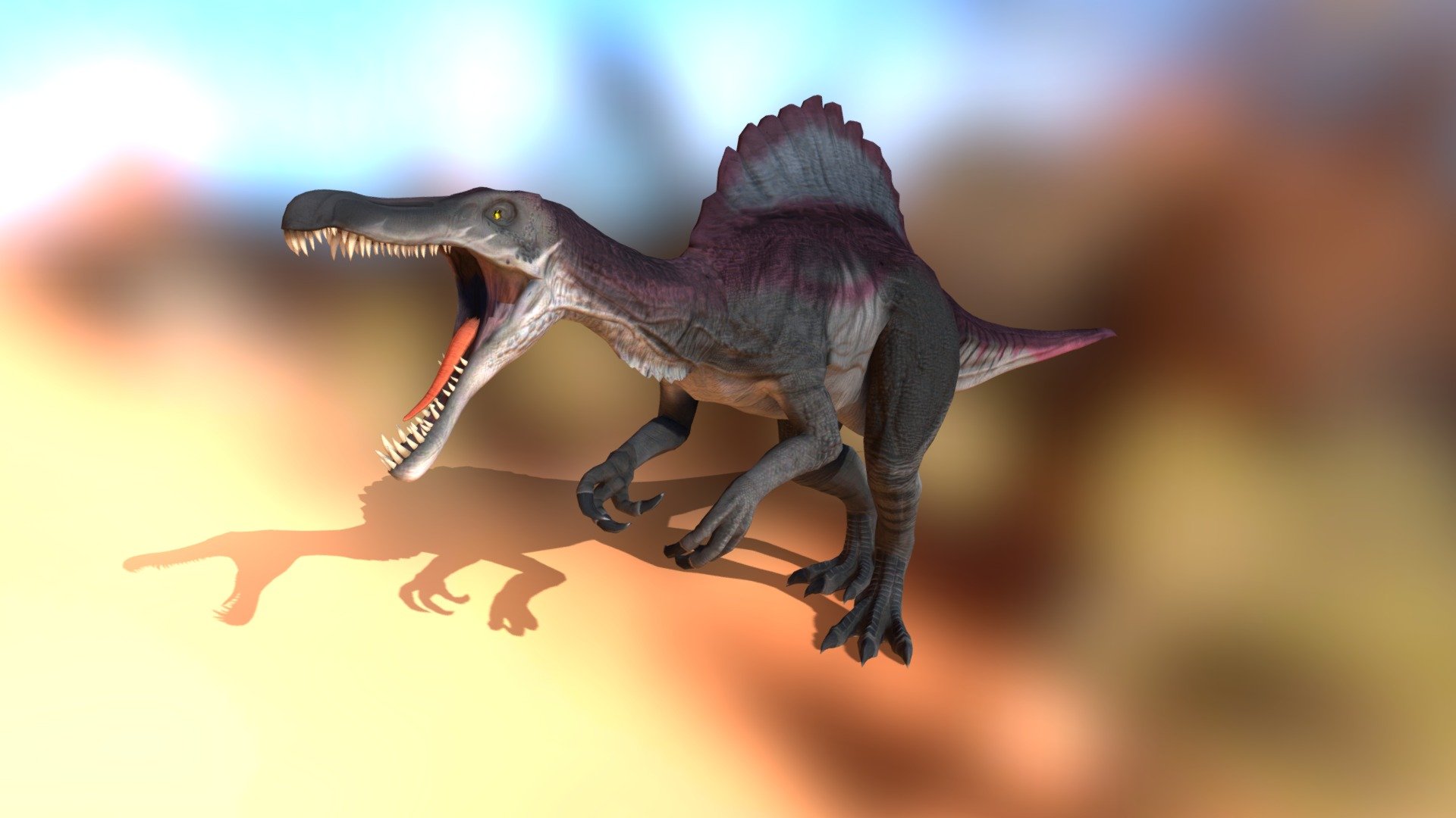 Dinosaur Spinosaurus Animations Buy Royalty Free 3D