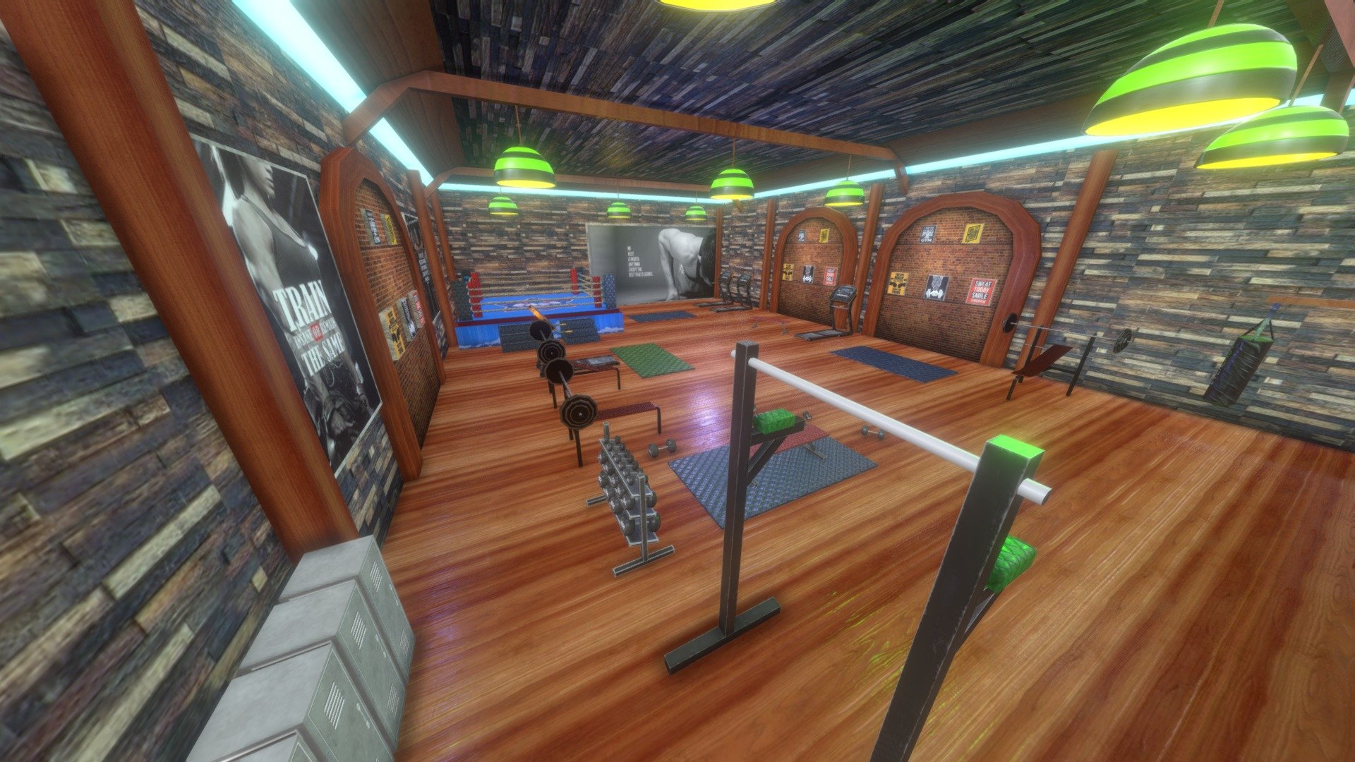 Gym Environment 3D model by Shahbaz Awan (shahbazawan5) [d1ea58f