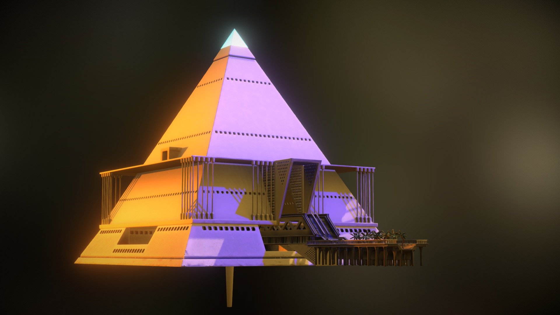 Pyramid Power Plant - 3D model by TheSpiritAmbassador [d3660b2] - Sketchfab