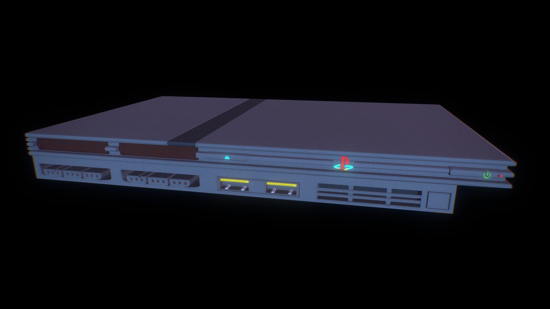 PlayStation 2 Slim 3D model by Raphael Frei (raphafrei) [d3f1e66