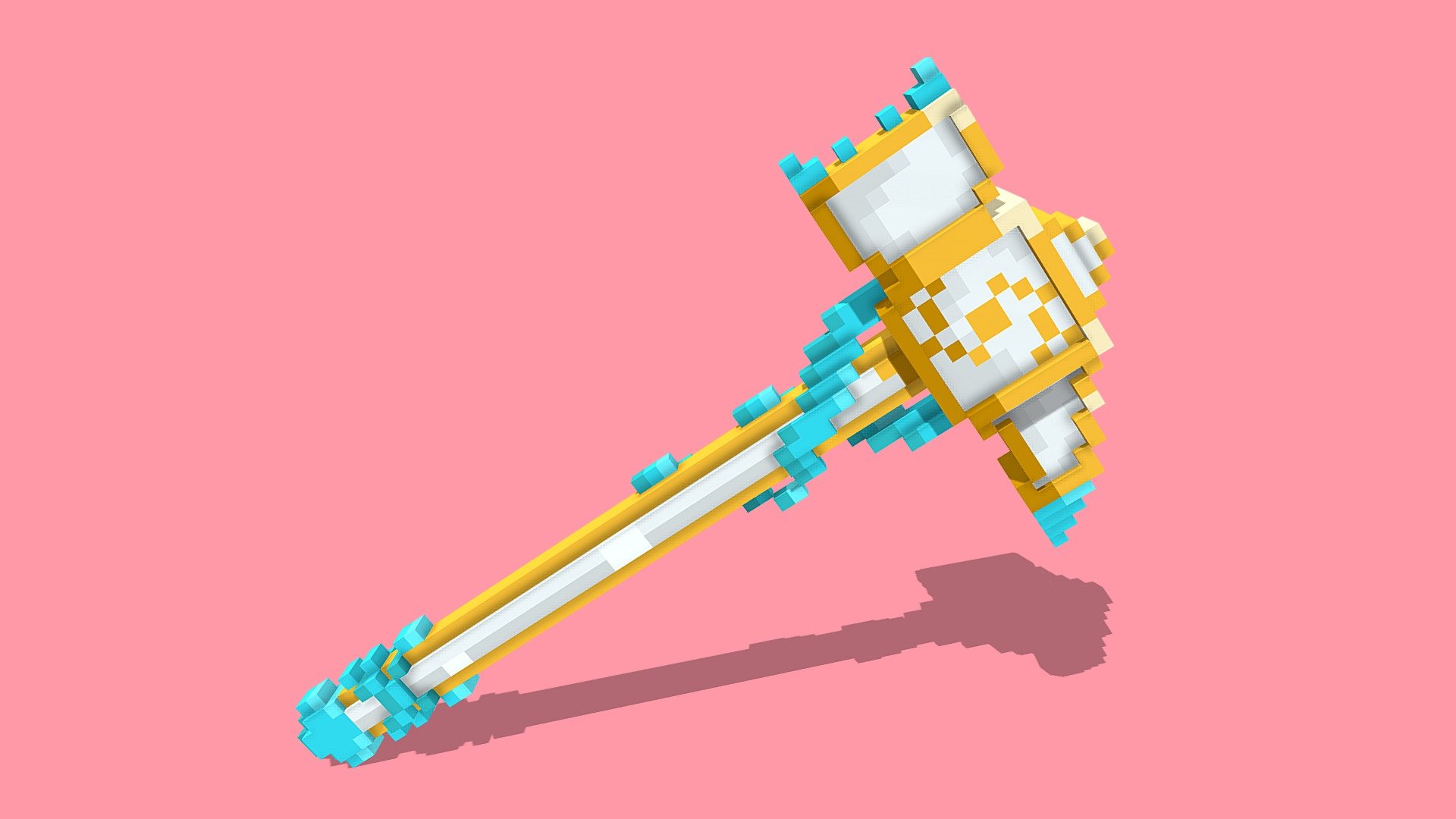 Minecraft 3D War Hammer 3D model by oGian [d45d01b] Sketchfab