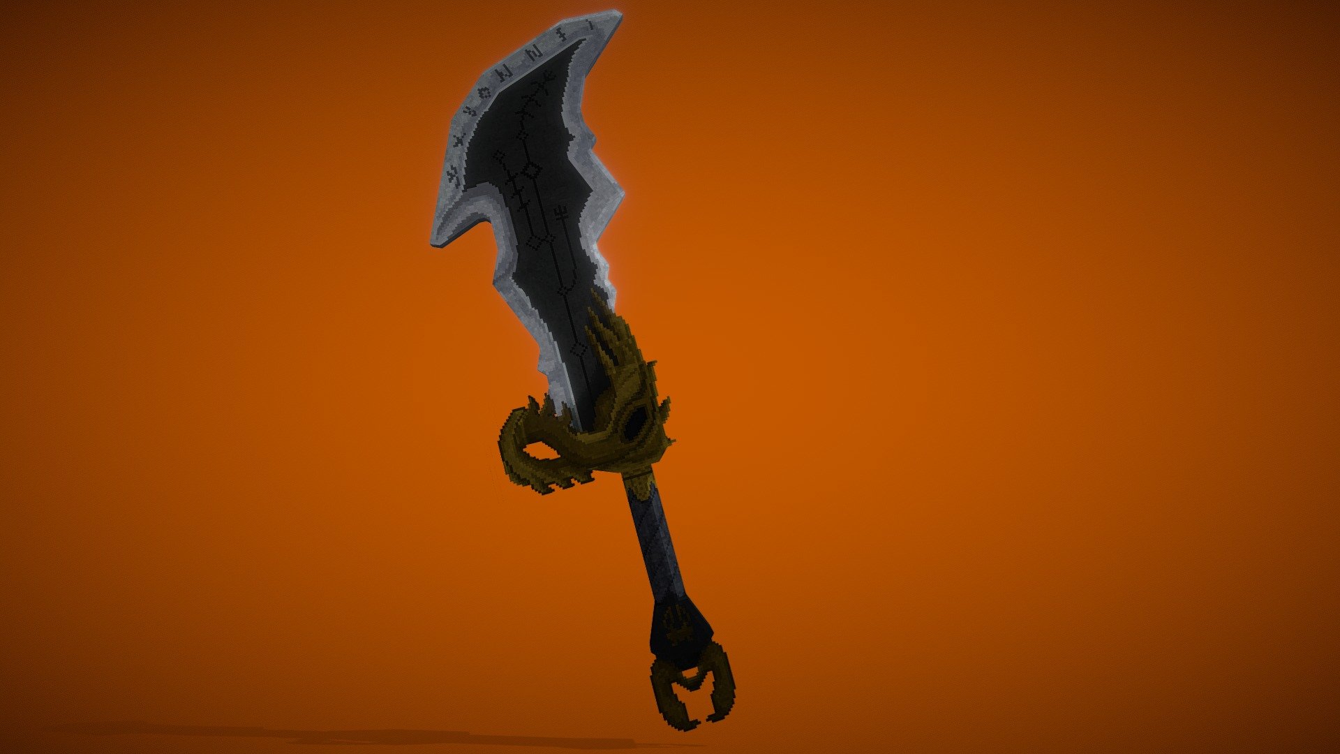 God of War Blades of Chaos (Lowpoly) 3D model by szombie