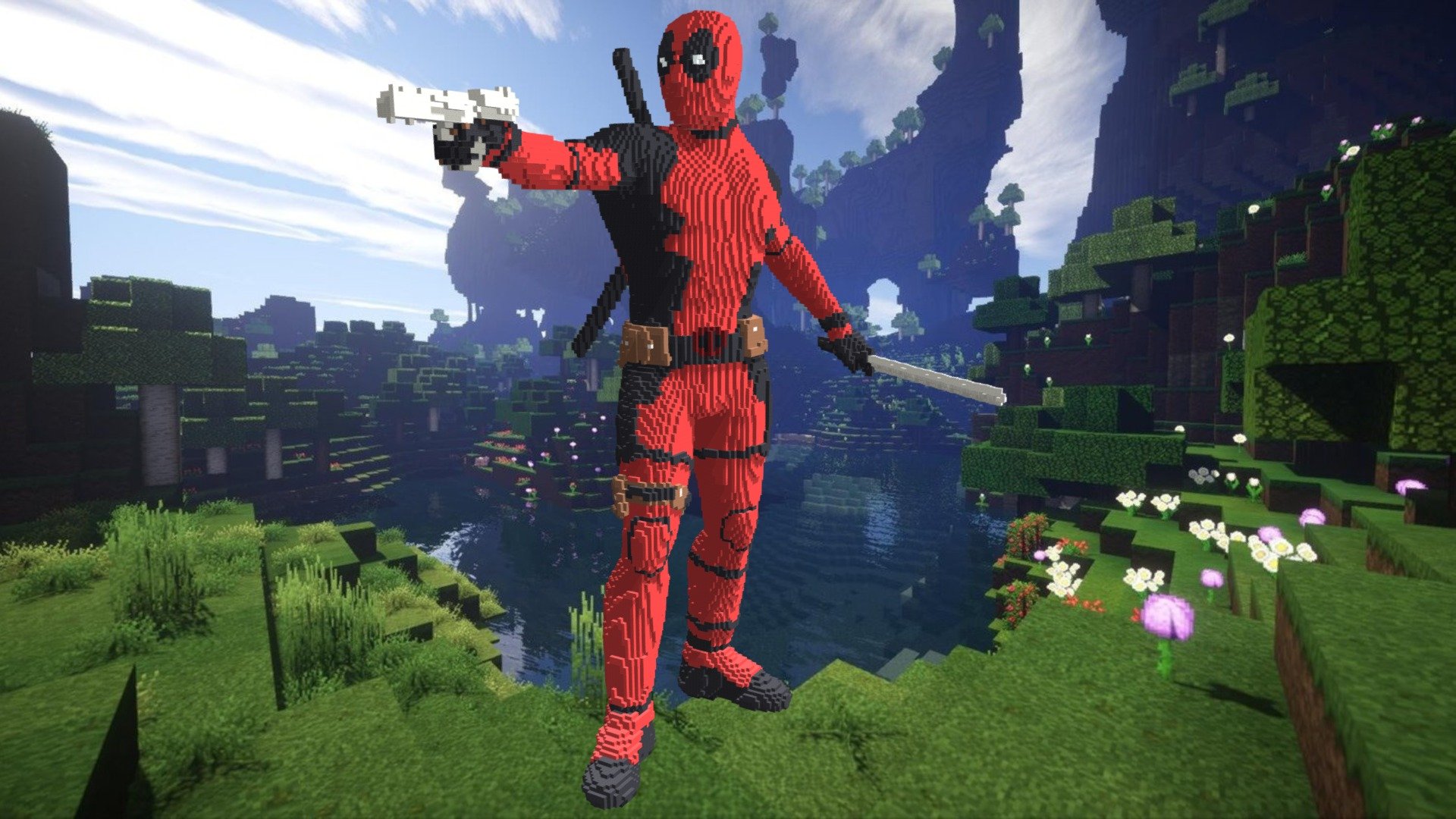 Minecraft Deadpool Build Schematic 3D model by inostupid [e0090cb