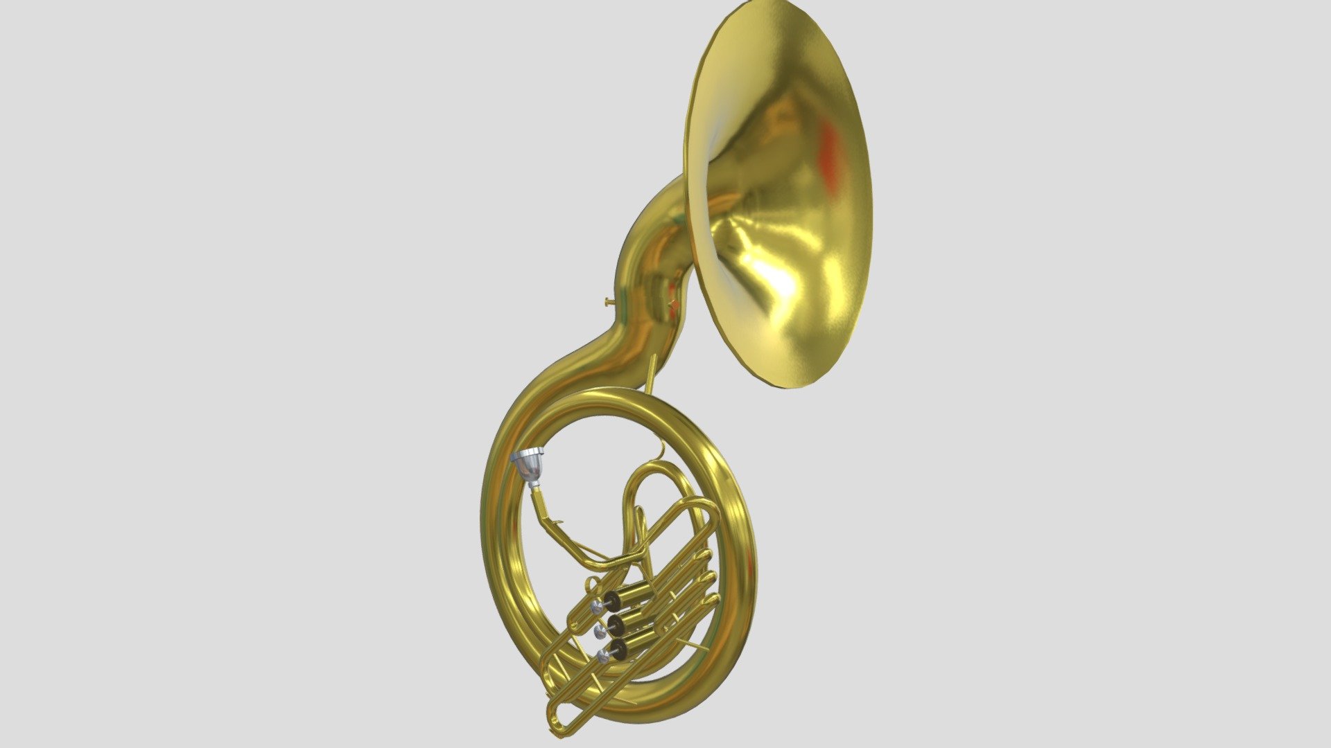 Sousaphone Buy Royalty Free 3D model by 3dlowpoly [e61ee30