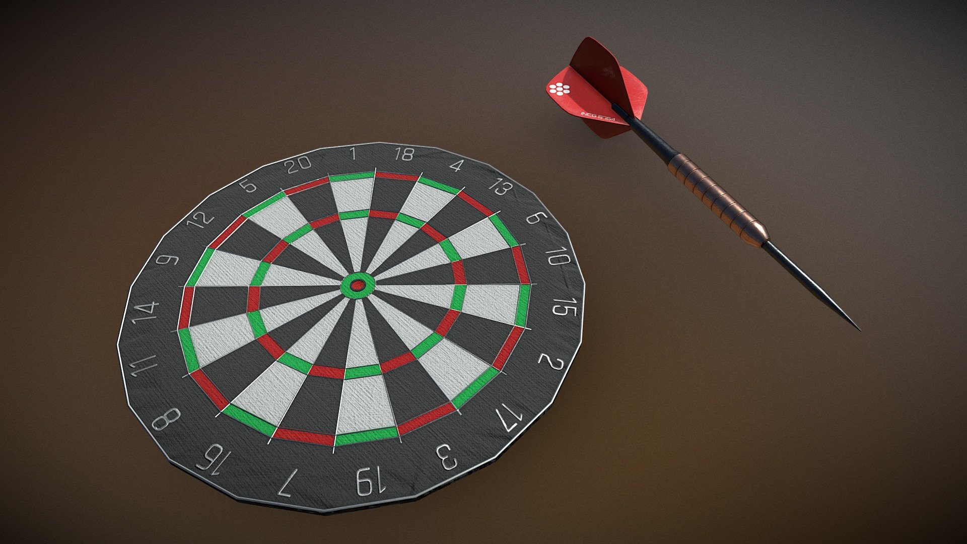 Darts Game Download Free 3D model by Incg5764 [e78a6a6] Sketchfab