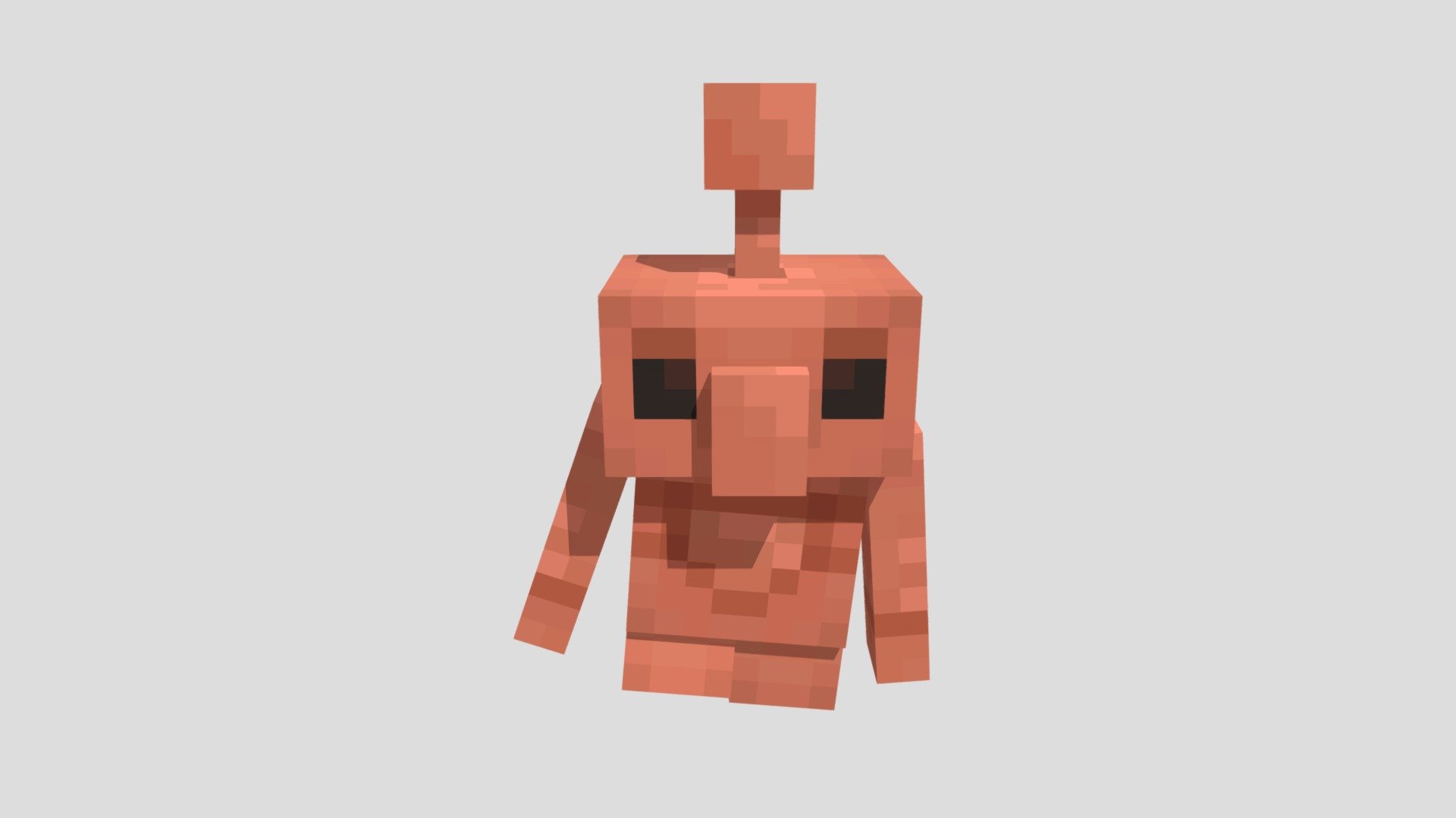 Minecraft Copper Golem 3D model by Kellerzin [e81c4c6] Sketchfab