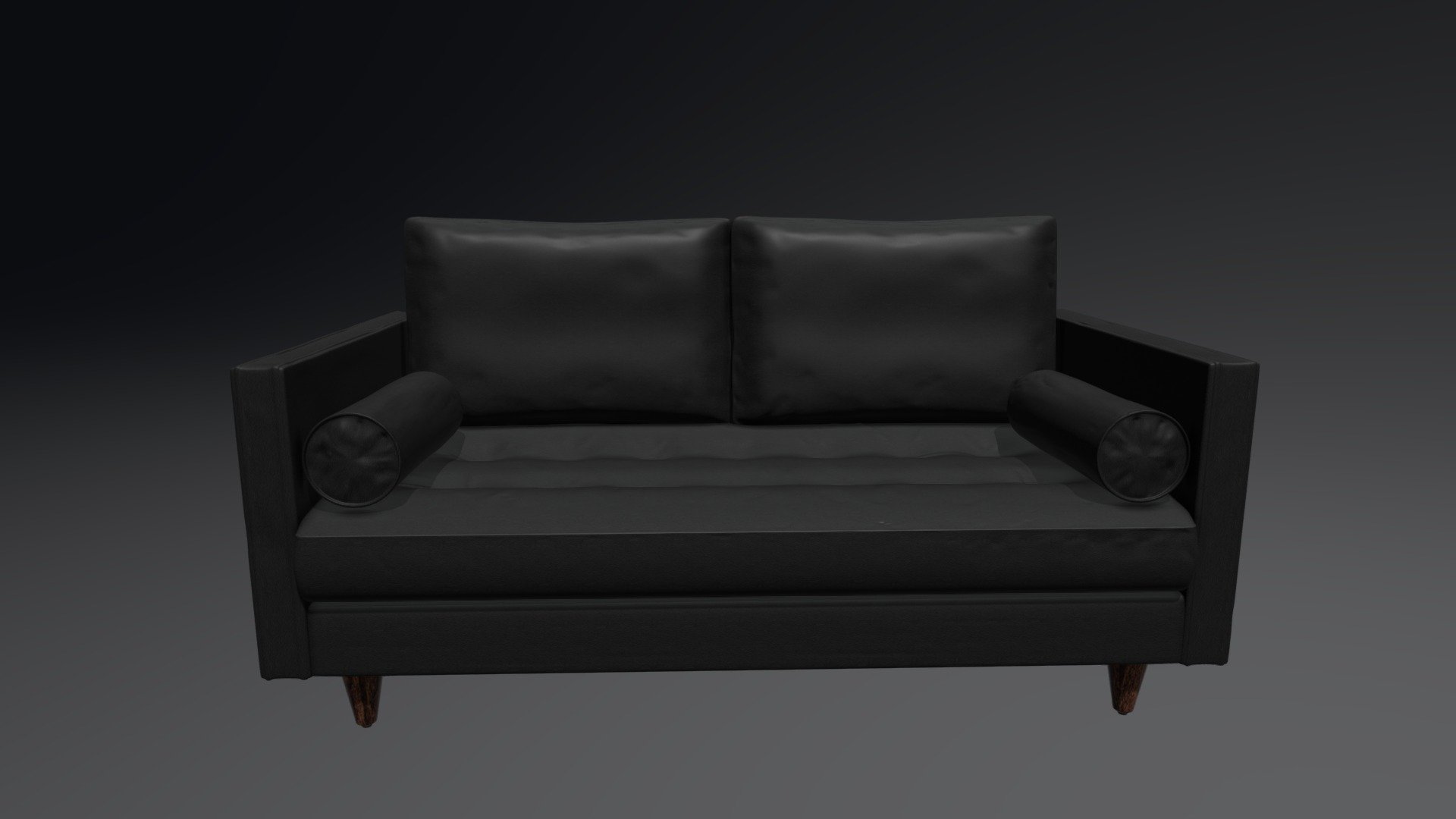 Black Leather Couch Download Free 3d Model By Fizzlefreshh Fizzlefreshh E868e00
