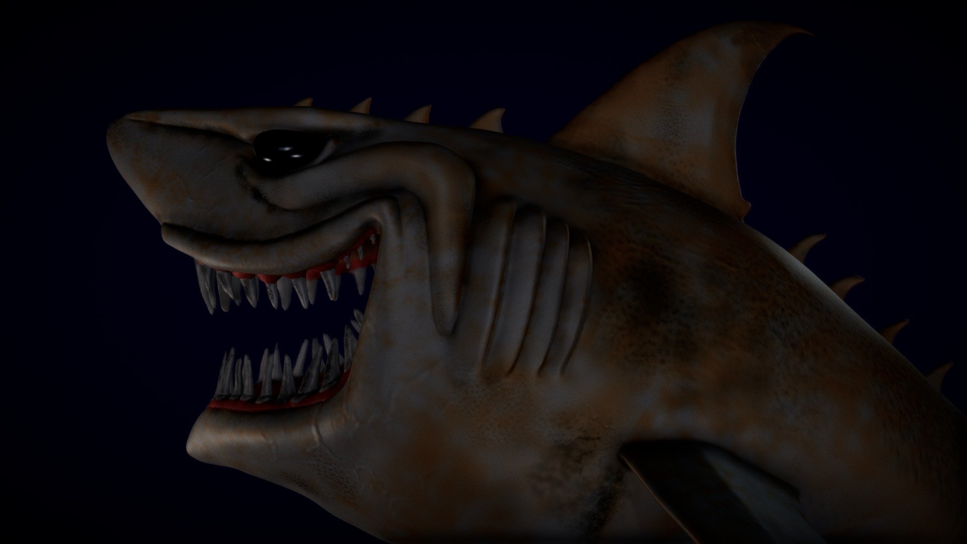 Neuchatel Lake Shark Statue Download Free 3D model by EJBS1991