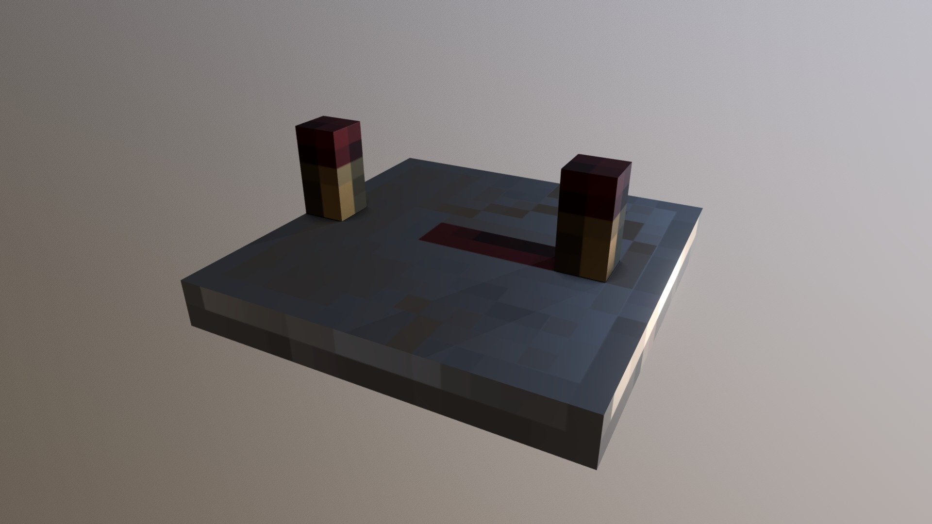 Minecraft RedstoneRepeater Download Free 3D model by Blender3D