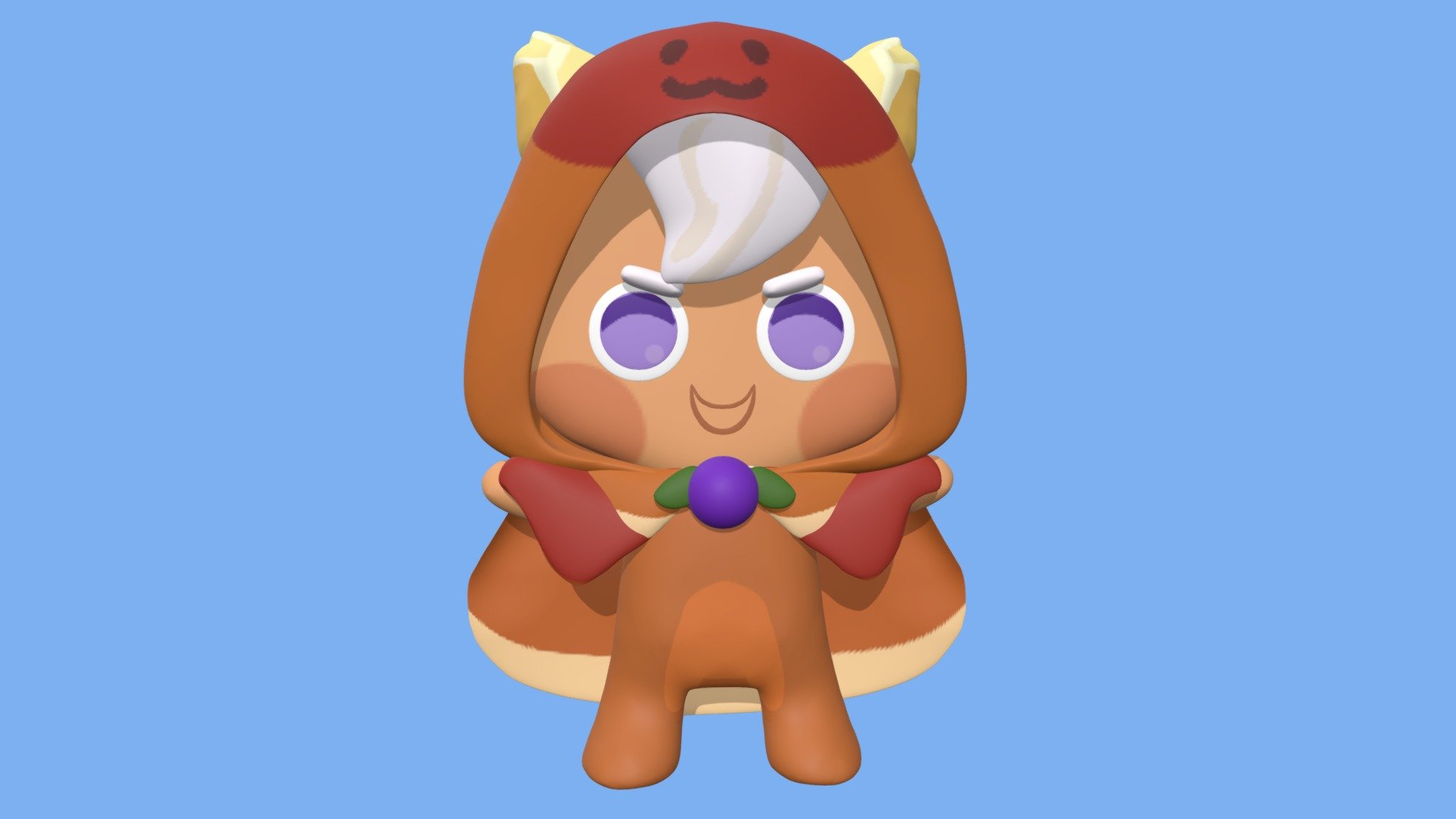 Pancake Cookie from Cookie Run 3D model by kamamaaa [f455f30] Sketchfab