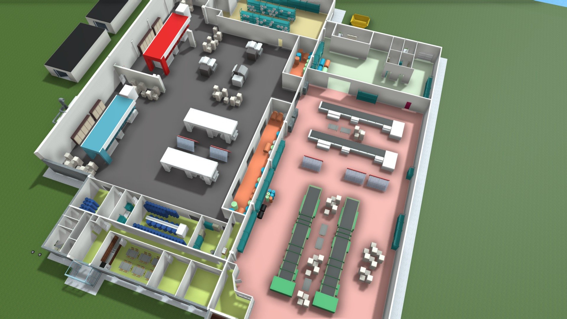 Factory Floor Plan 3D model by Virtual Teic (dyb) [f4a43b7] Sketchfab