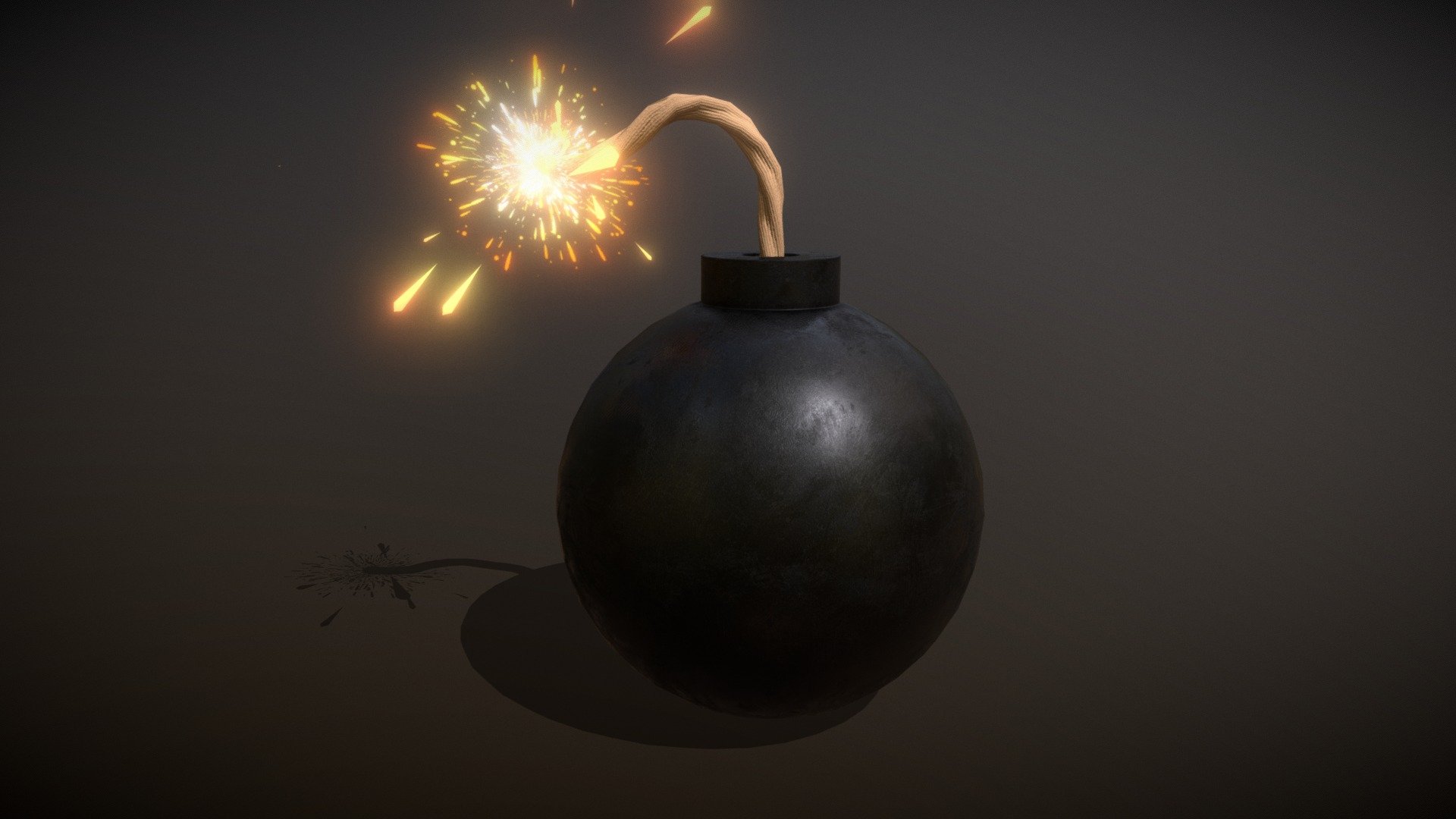 Animated Bomb 💣💥 Buy Royalty Free 3D model by Zacxophone [f5c72b0