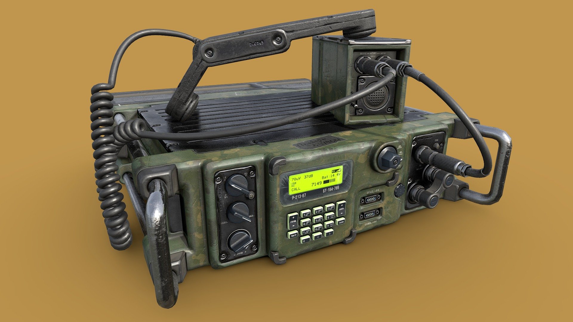 Military Radio Download Free 3D model by curichenkow [f5c8f04