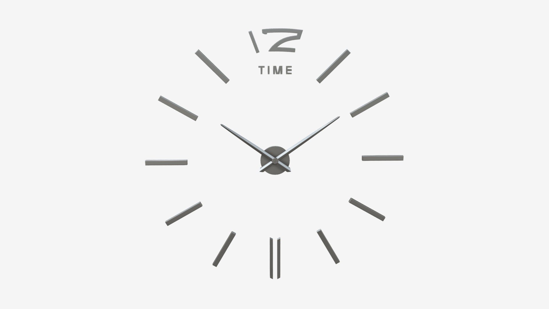 Modern Design Large Wall Clock 02 Download Free 3D model by HQ3DMOD