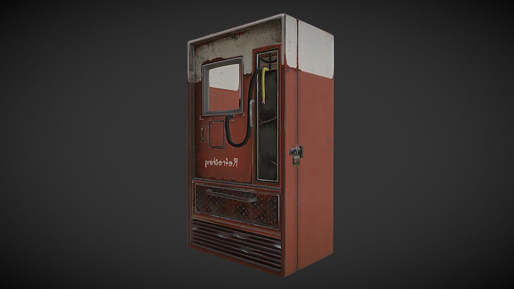 Rust Red Vending Machine 3D model by PatrickJr [f6e6d5d] Sketchfab