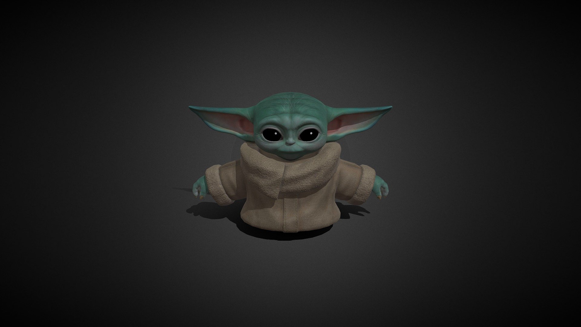 Baby Yoda Download Free 3D model by Yxboireal (Yeboireal) [f7cb443