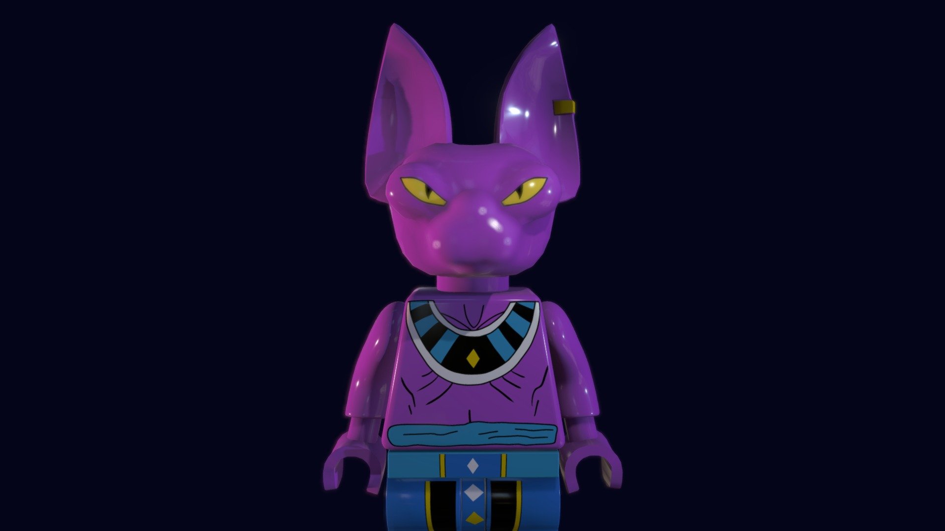 LEGO Beerus Download Free 3D model by 61c3n (bttkller) [f89640b