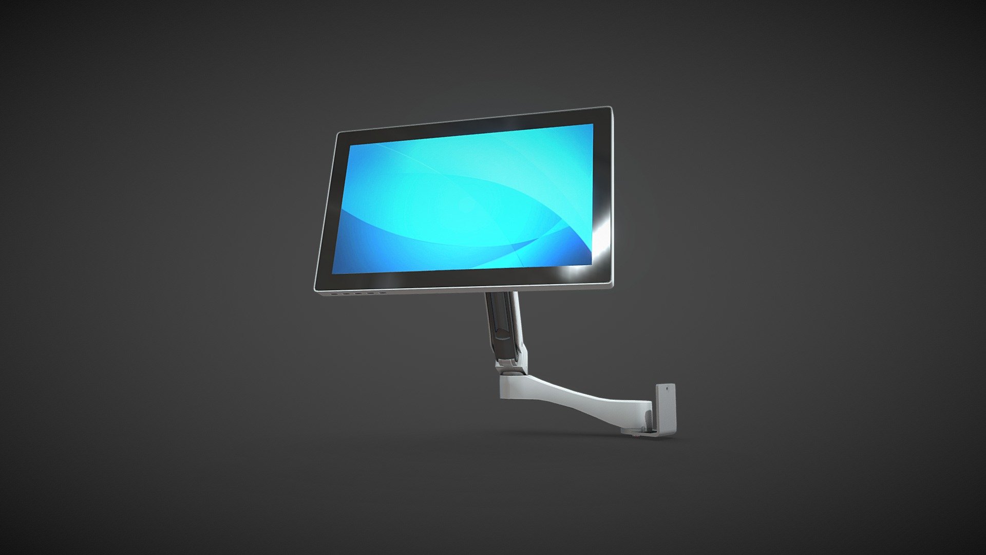 PC Screen with vesa mount and arm. 3D model by tskgallant [f91918c