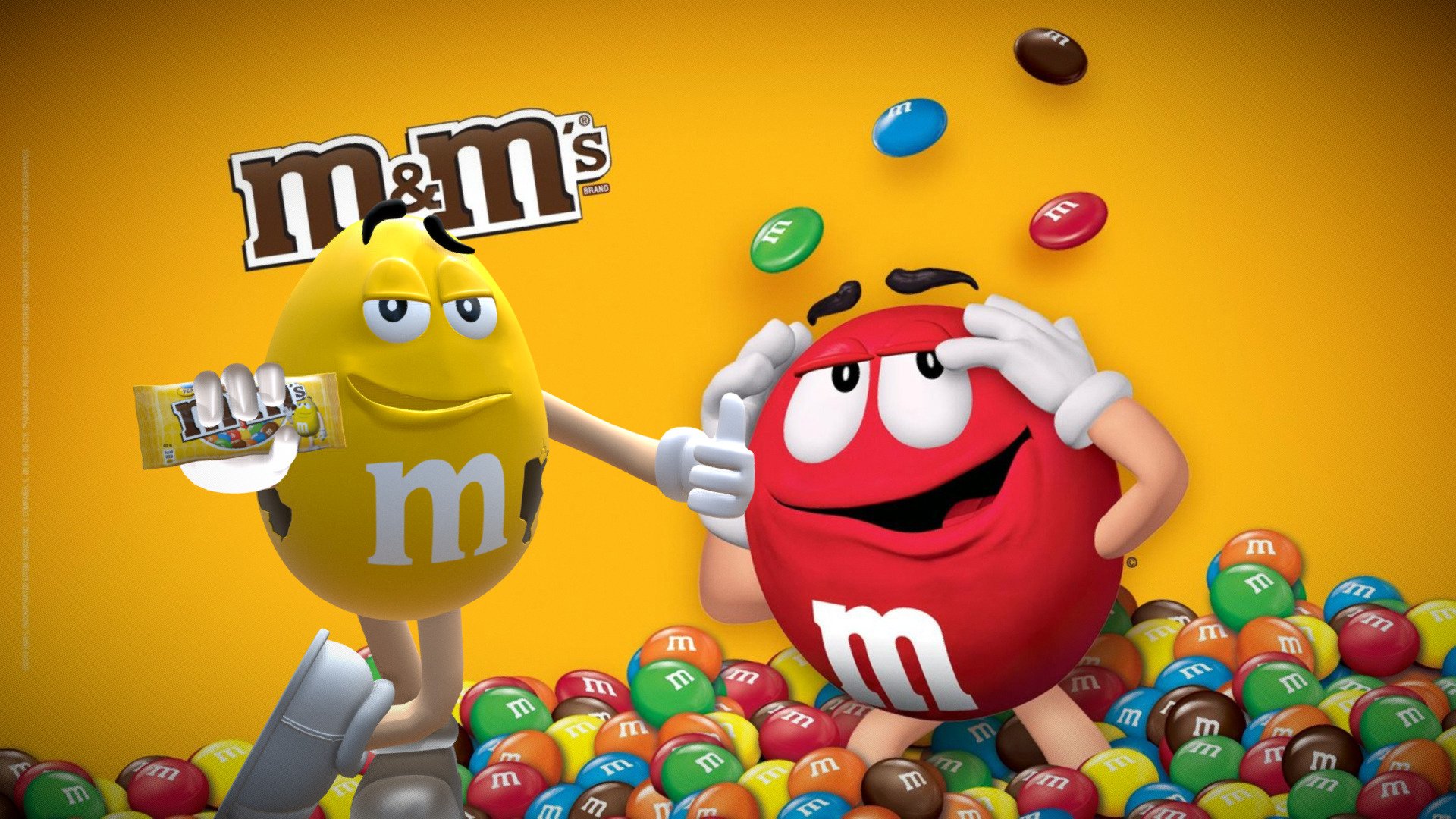 Yellow M&M's Download Free 3D model by 4Den [f94c872] Sketchfab