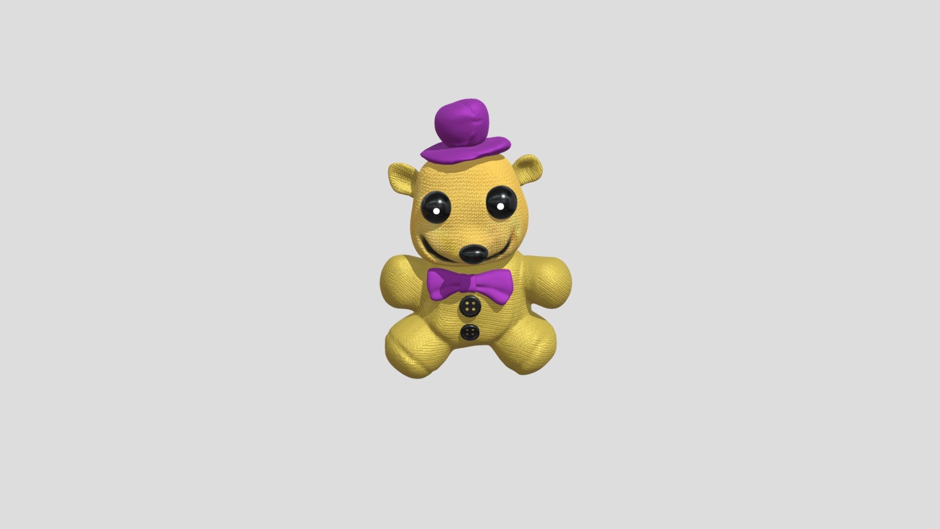 Fredbear Plush (Kofftly) FNAF 4 Download Free 3D model by ⛤ 🎪 Jelly
