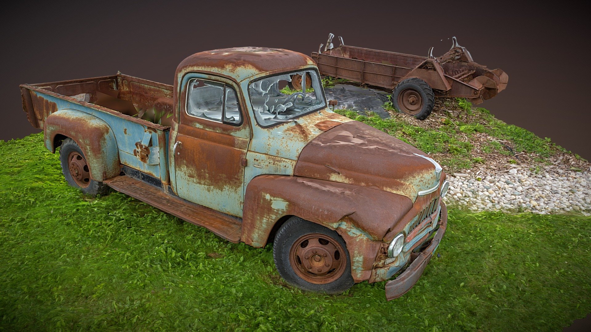 Rusty Car RC 3D model by ShacharWeis [fa0988b] Sketchfab