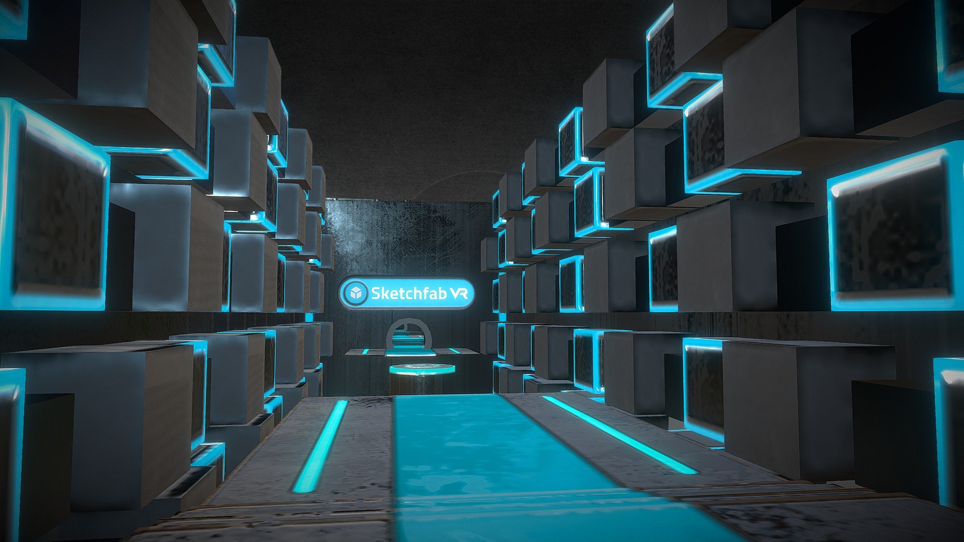 Level 01 VR platform game on Sketchfab Download Free