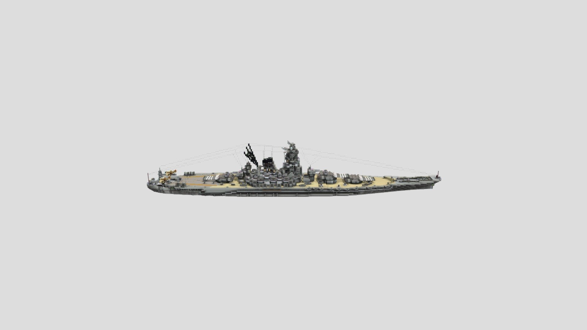 IJN Yamato 3D model by babulee [fb516e5] Sketchfab