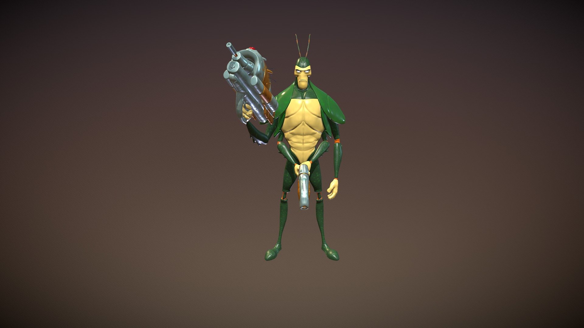 Bug Soldier 3D model by ApeTacos [fc9cf44] Sketchfab