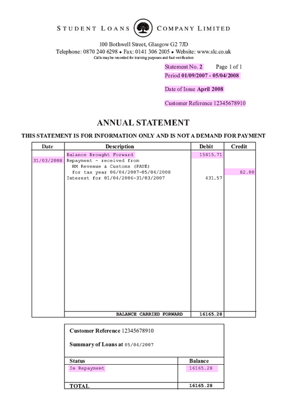 Student Loan Repayment Plan 1 About your statement