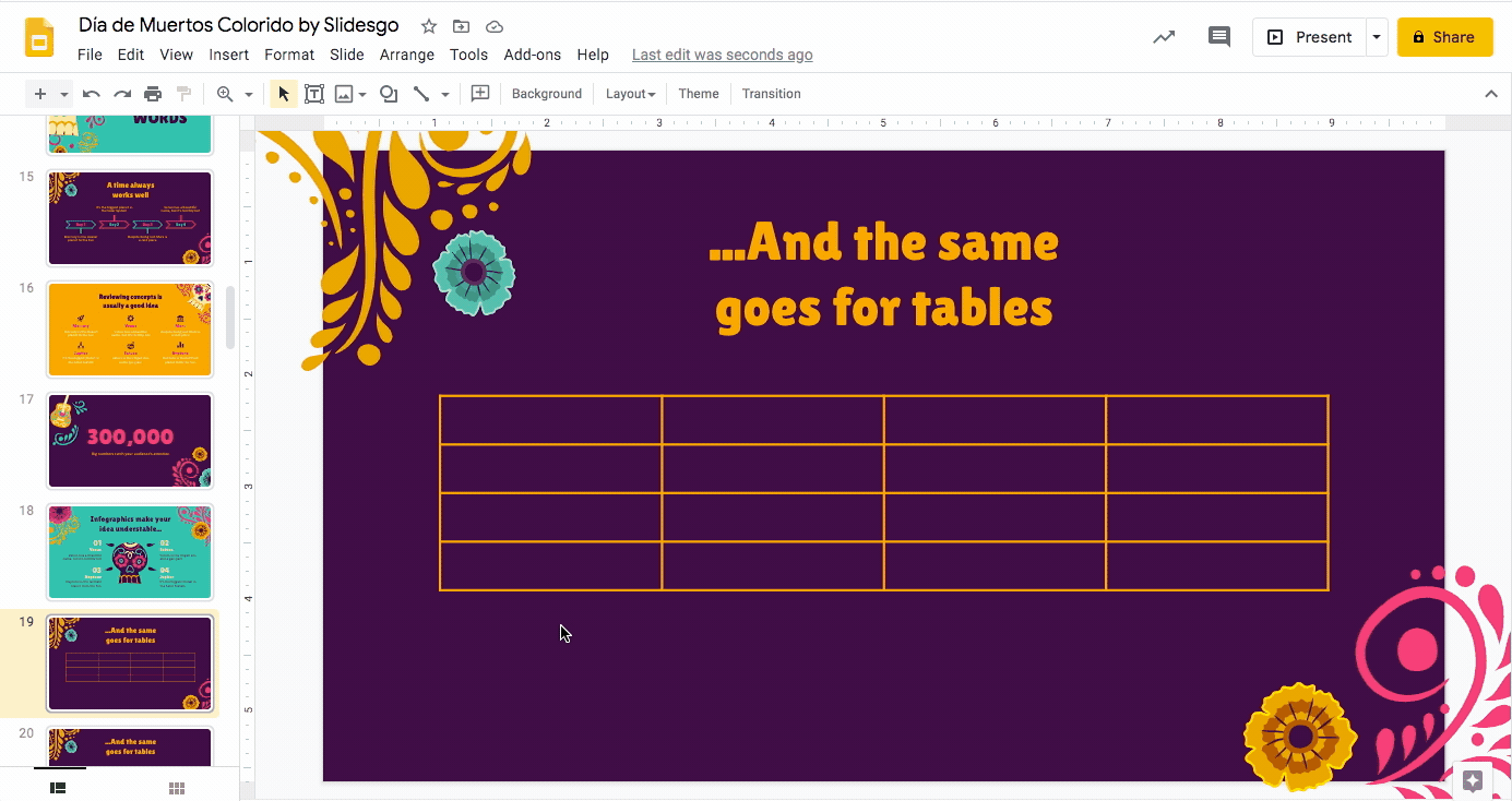 How to Add and Edit Tables in Google Slides Tutorial