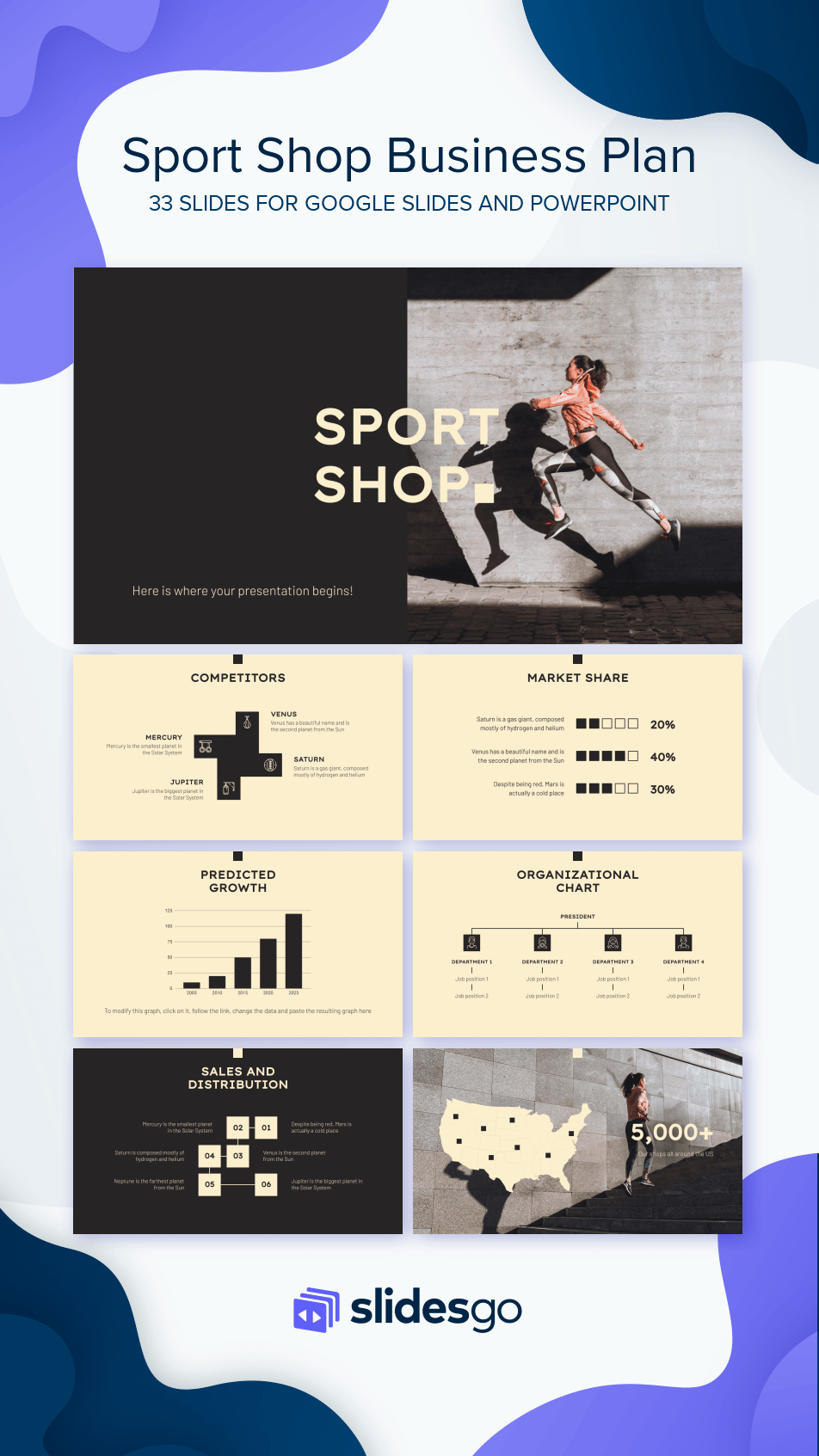 Sport Shop Business Plan Google Slides Theme & PPT Template