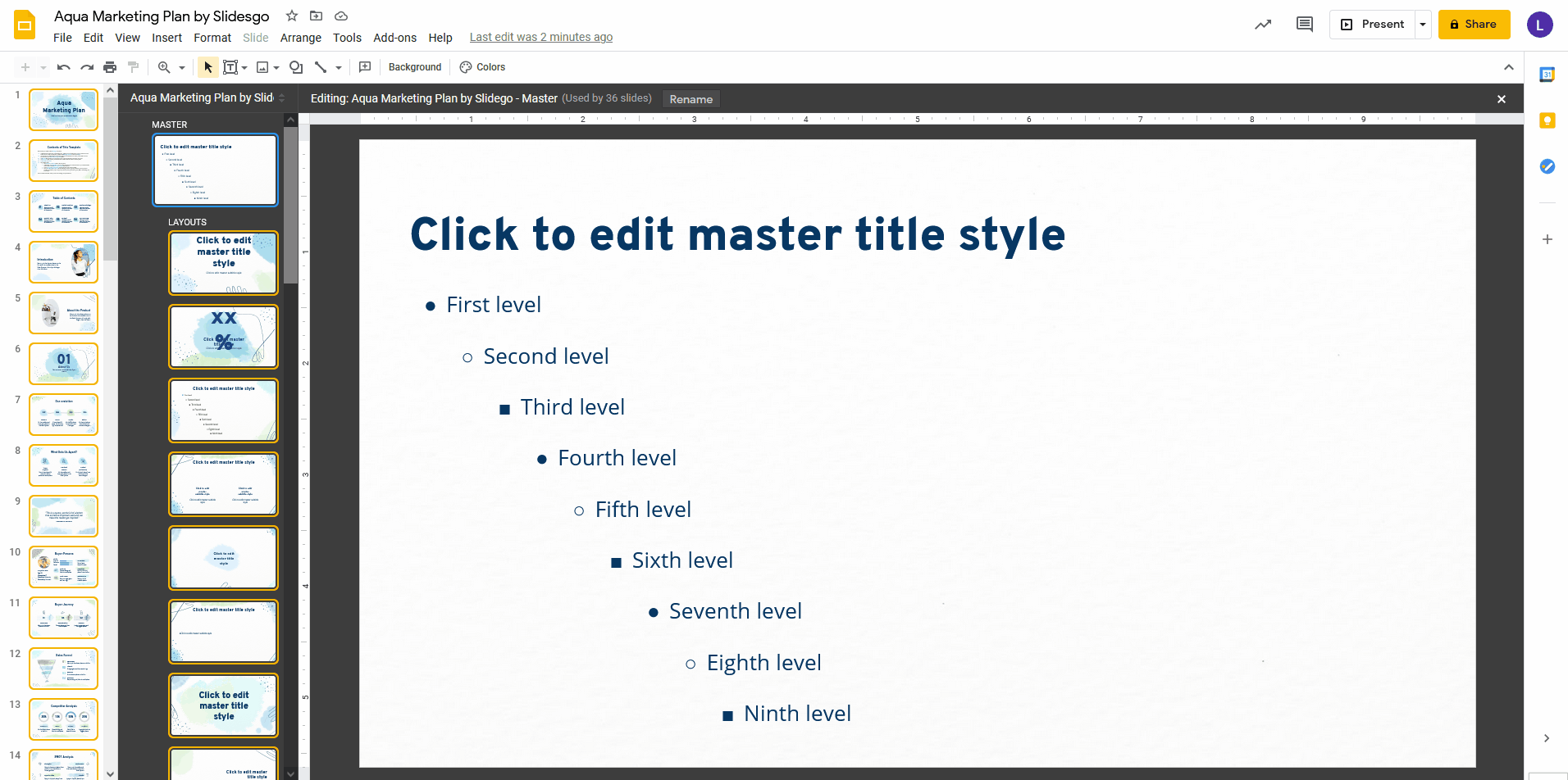 How to Edit the Master Slides in Our Templates Slidesgo