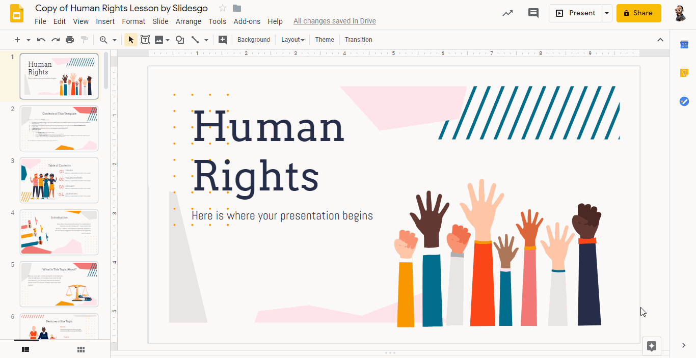 How to Group or Ungroup Elements in Google Slides Tutorial