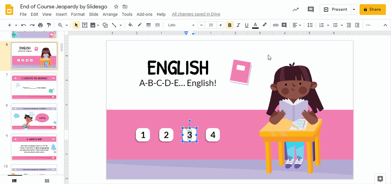 How to Create a Jeopardy Game in Google Slides Tutorial