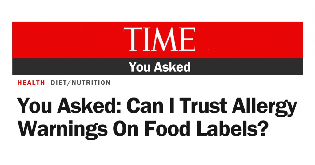 Time Article Can I Trust Allergy Warnings On Food Labels
