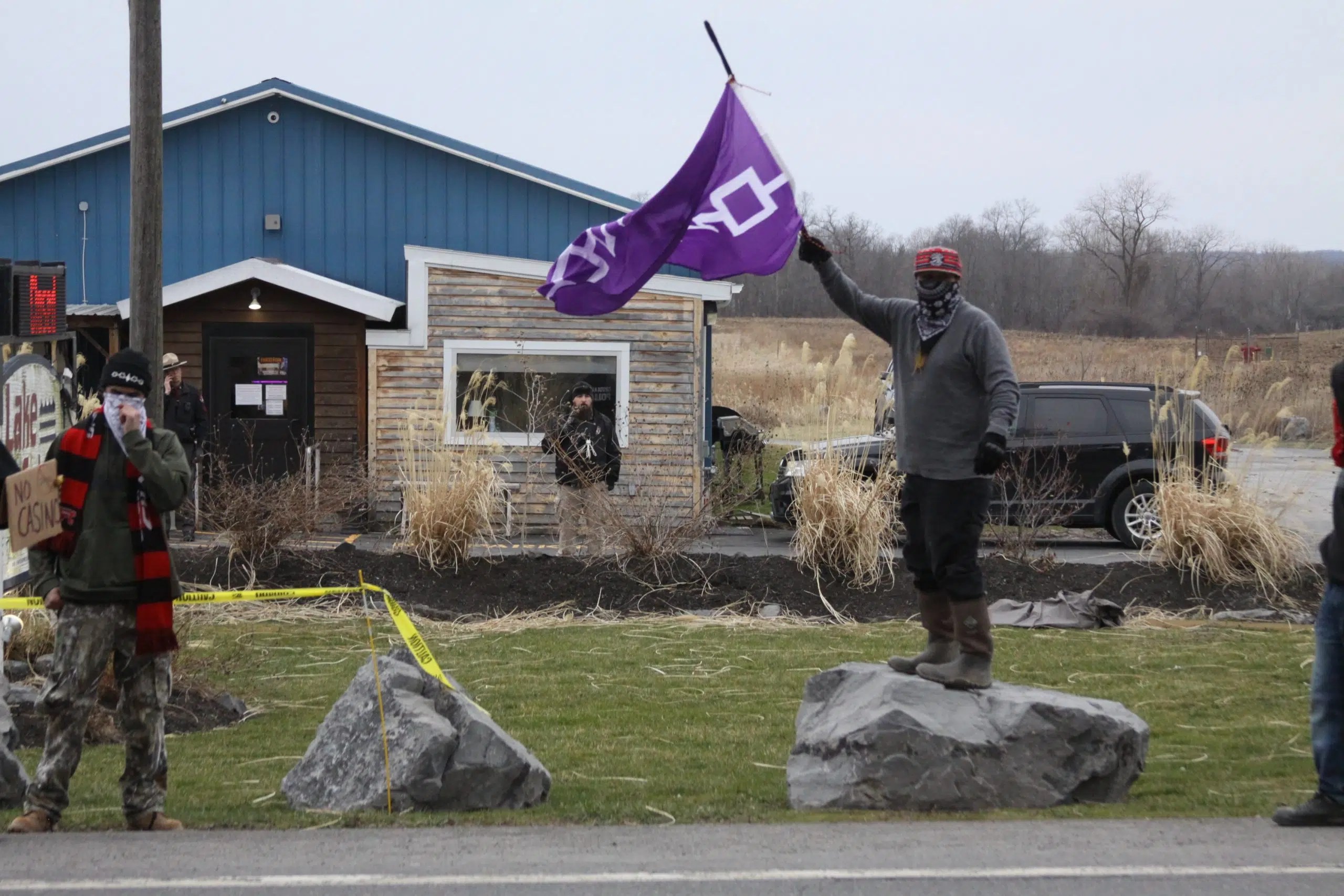Traditional Cayuga Indians Hold Union Springs Demonstration Finger