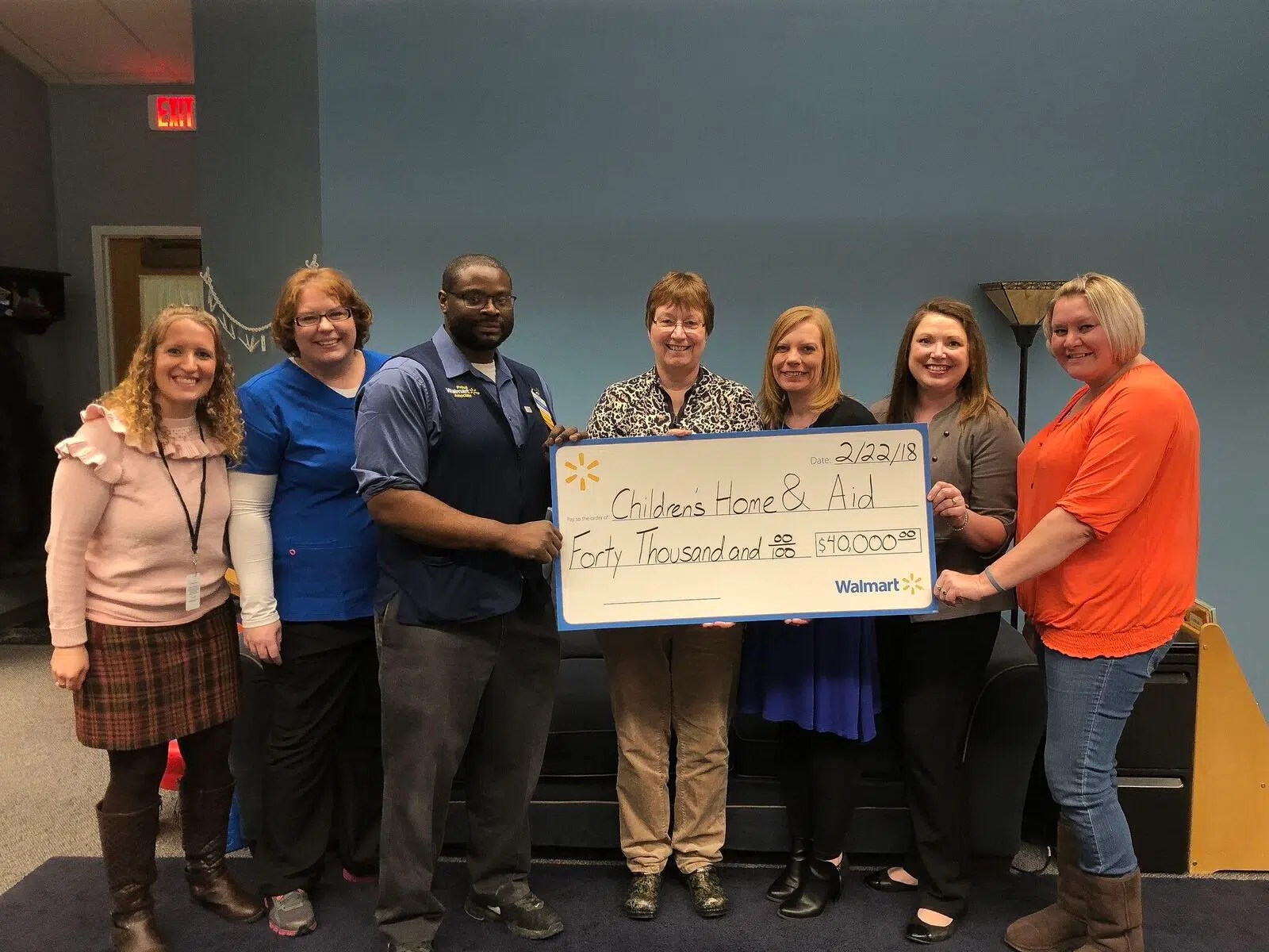 Children’s Home and Aid Celebrates 40,000 Grant from Walmart