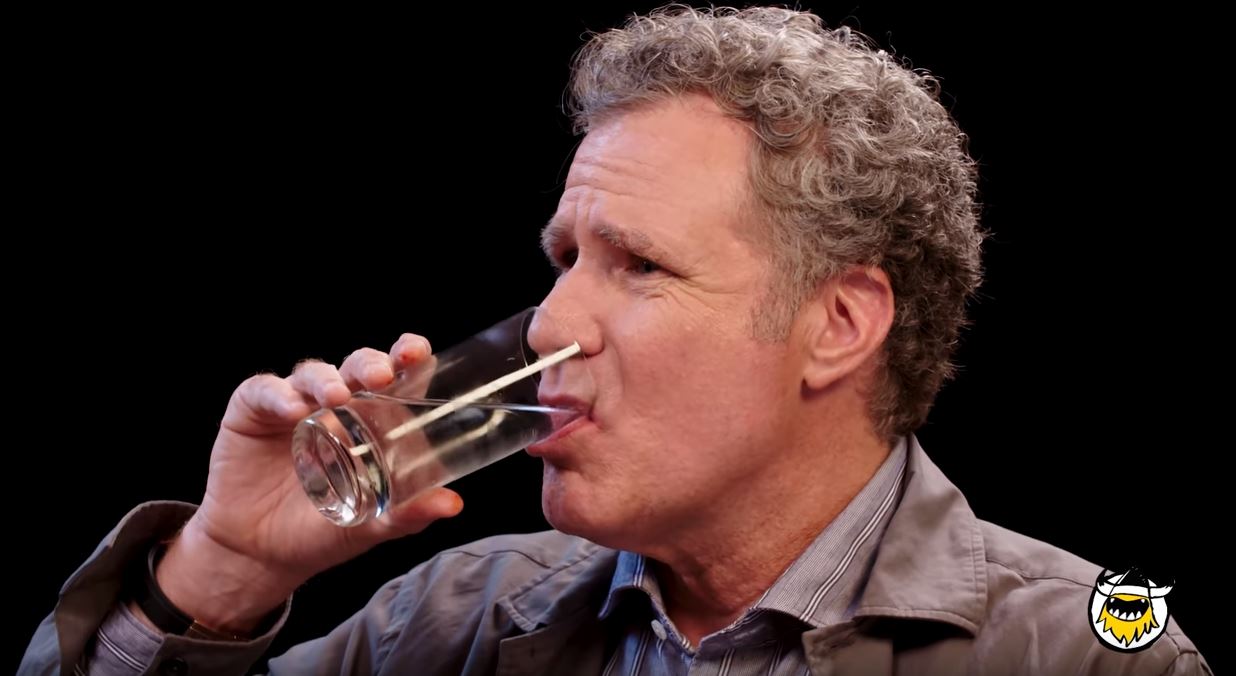 Will Ferrell Drinking Wine bmpplace