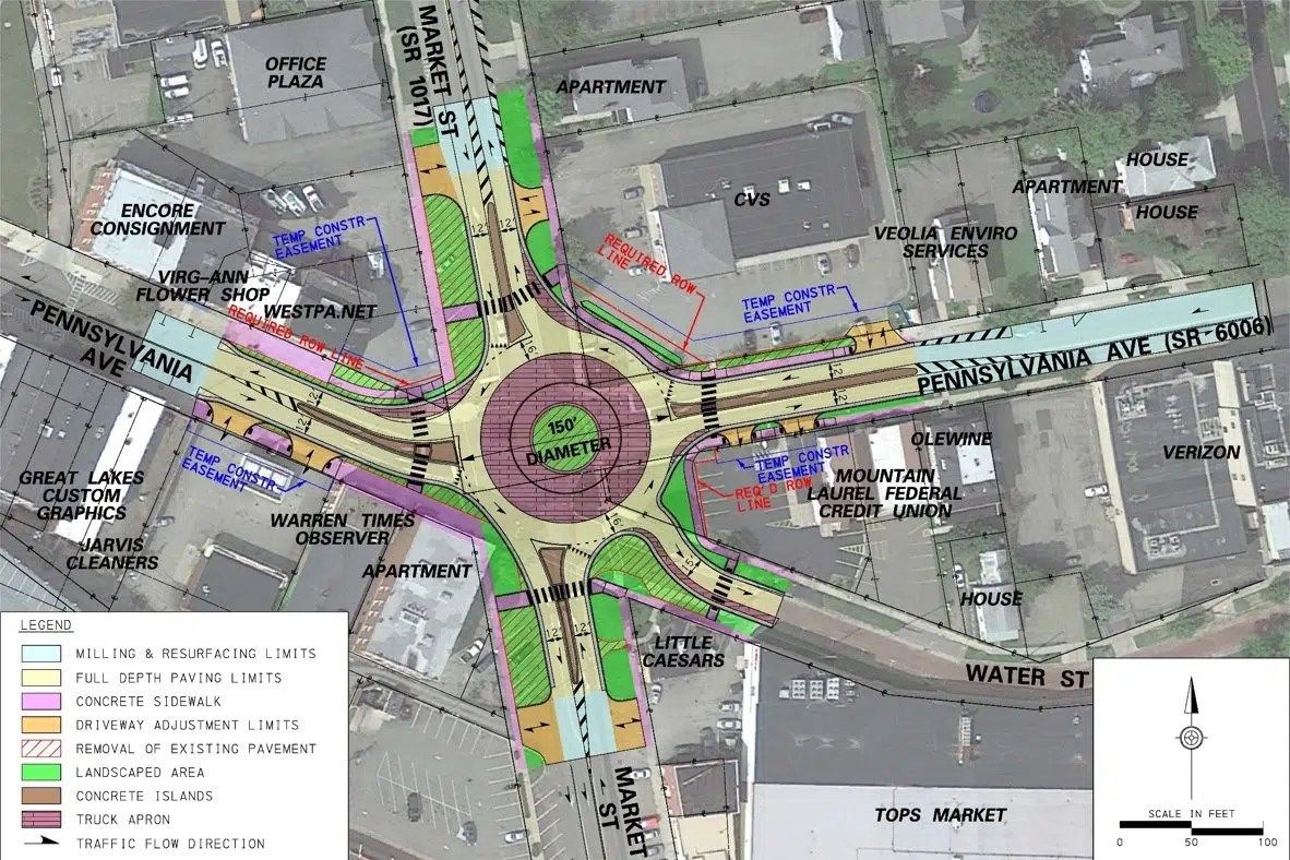 PennDOT Updates Plans for Warren Roundabout WESB B107.5FM/1490AM