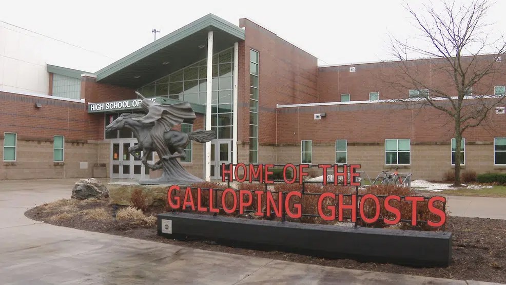 Galloping Ghost Statue Gets A New Sign WTAQ News Talk 97.5 FM