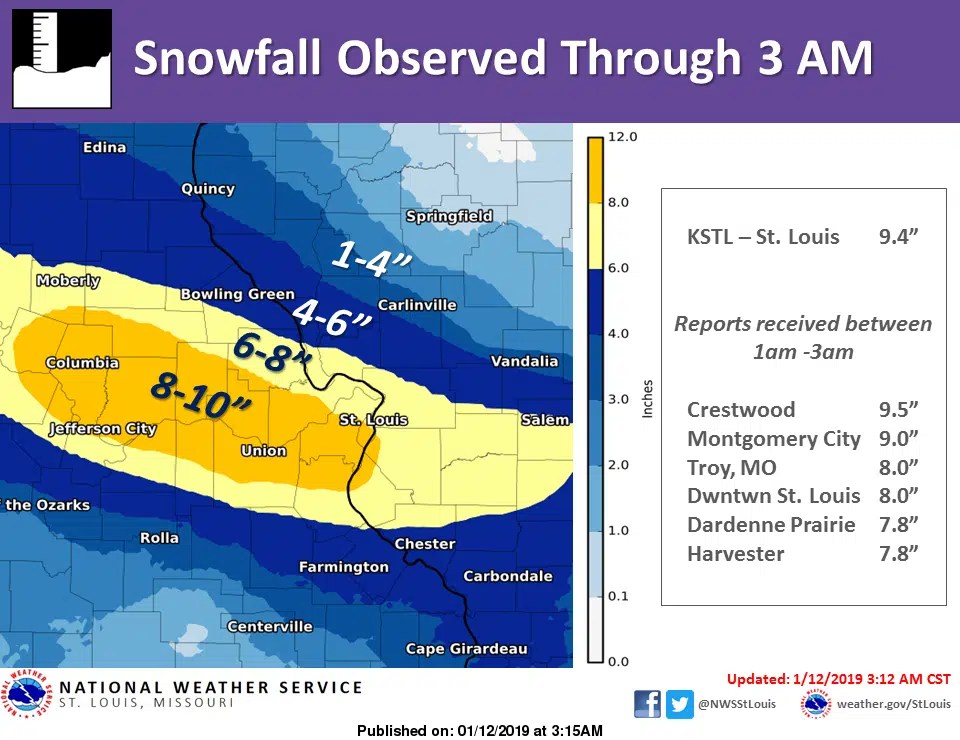 More Snow Today, Ice Accumulations now expected on Sunday morning