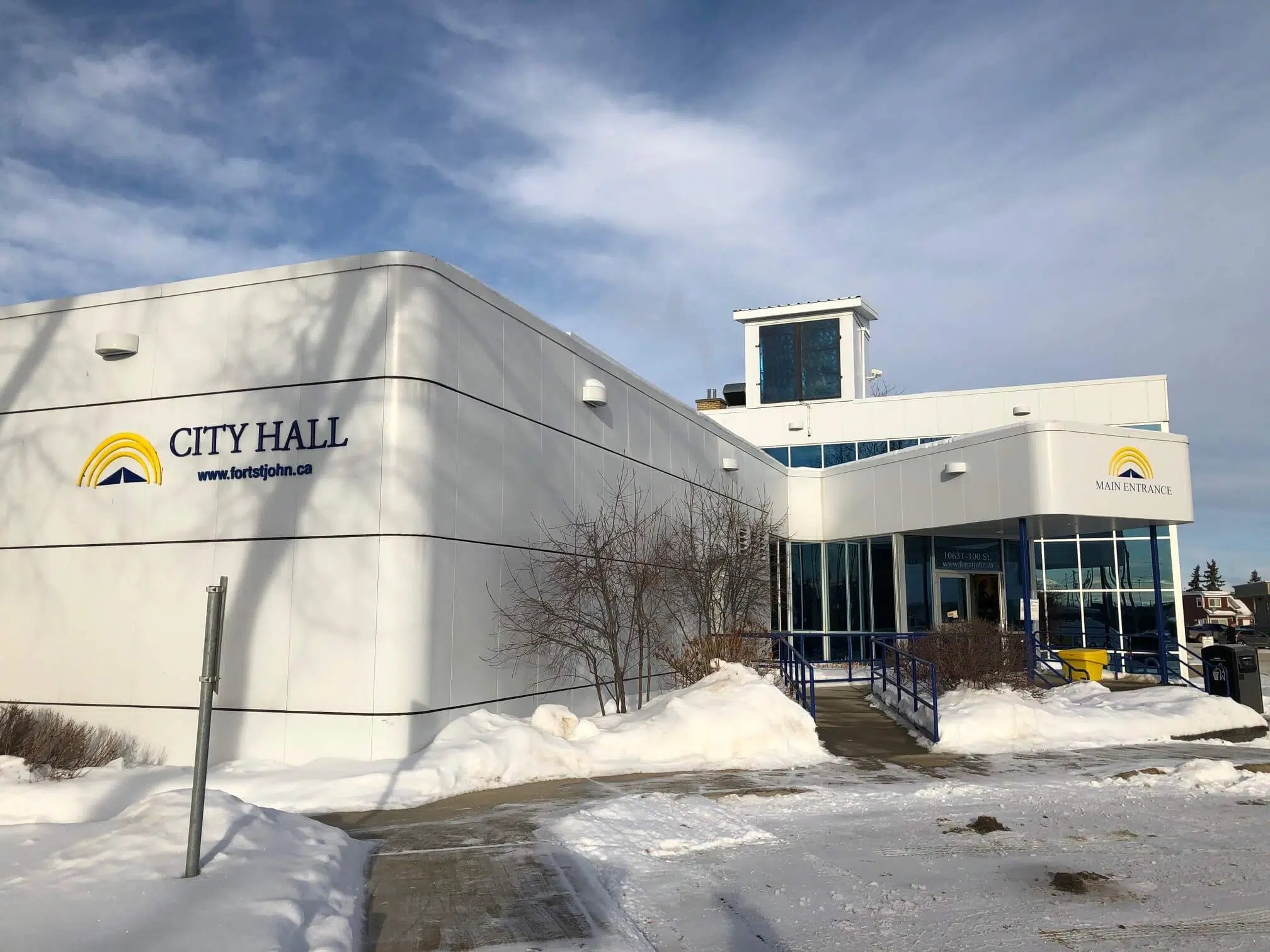 The city of Fort St. John will limit access to City Hall