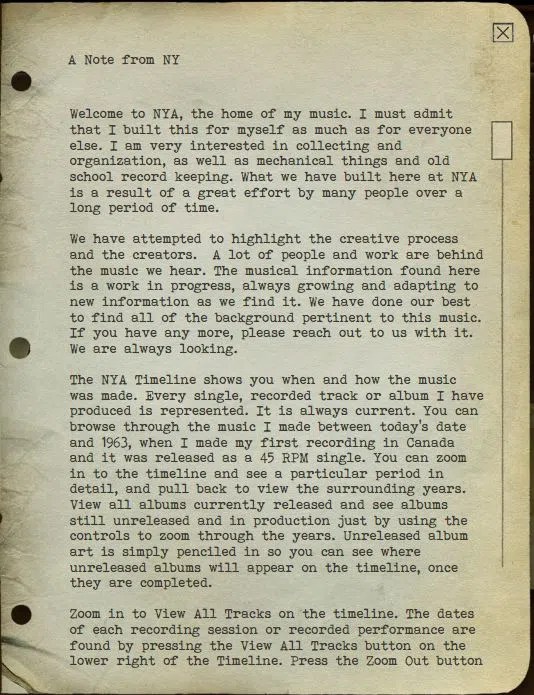 Neil Young Archives Online 100.3 The Q!