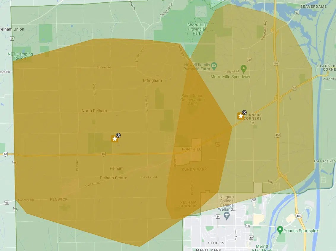 Power outage scheduled in Thorold and Pelham COUNTRY 89