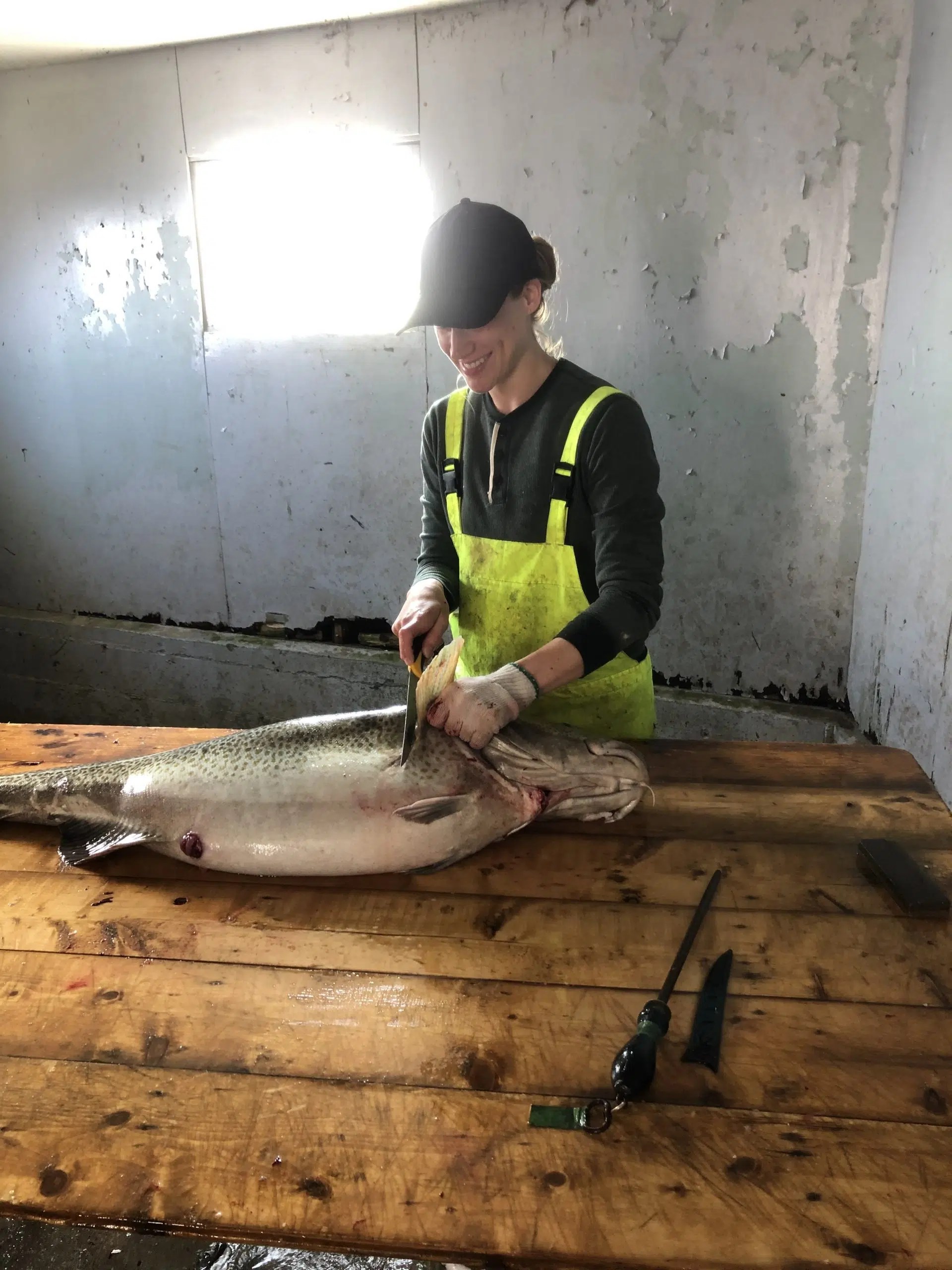 Pouch Cove Woman Has Big Fish Story After Hauling in 47 lb Cod VOCM